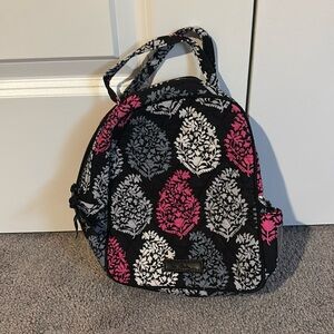 Vera Bradley Black, White, and Pink Lunchbox